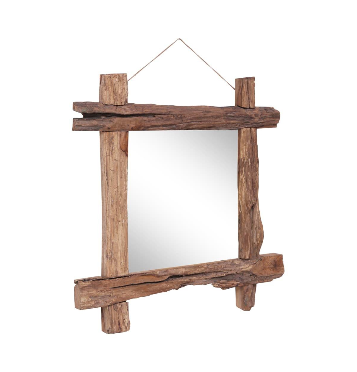 vidaXL Log Mirror Natural 27.6