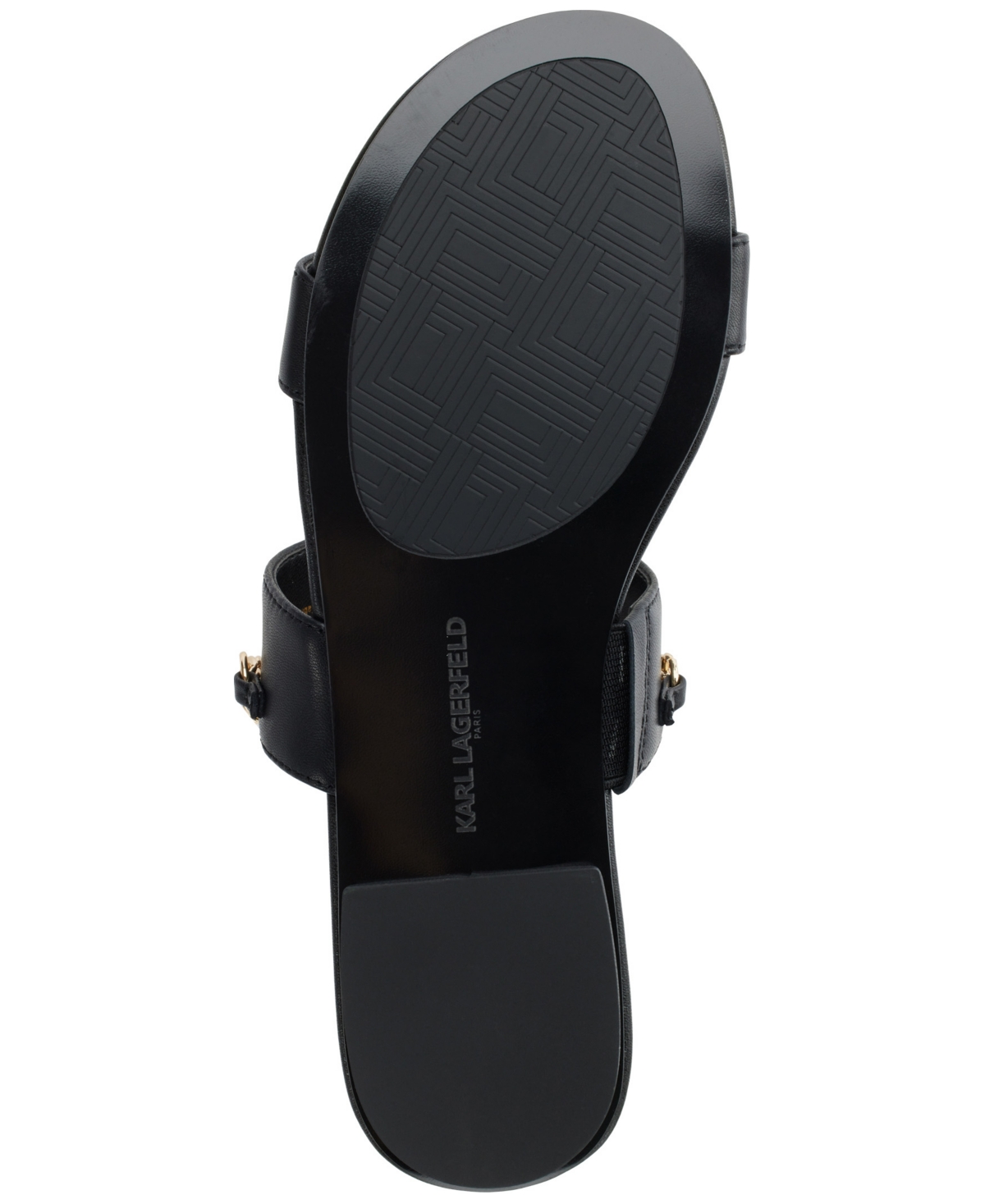 Shop Karl Lagerfeld Women's Canne Flat Sandals In Black