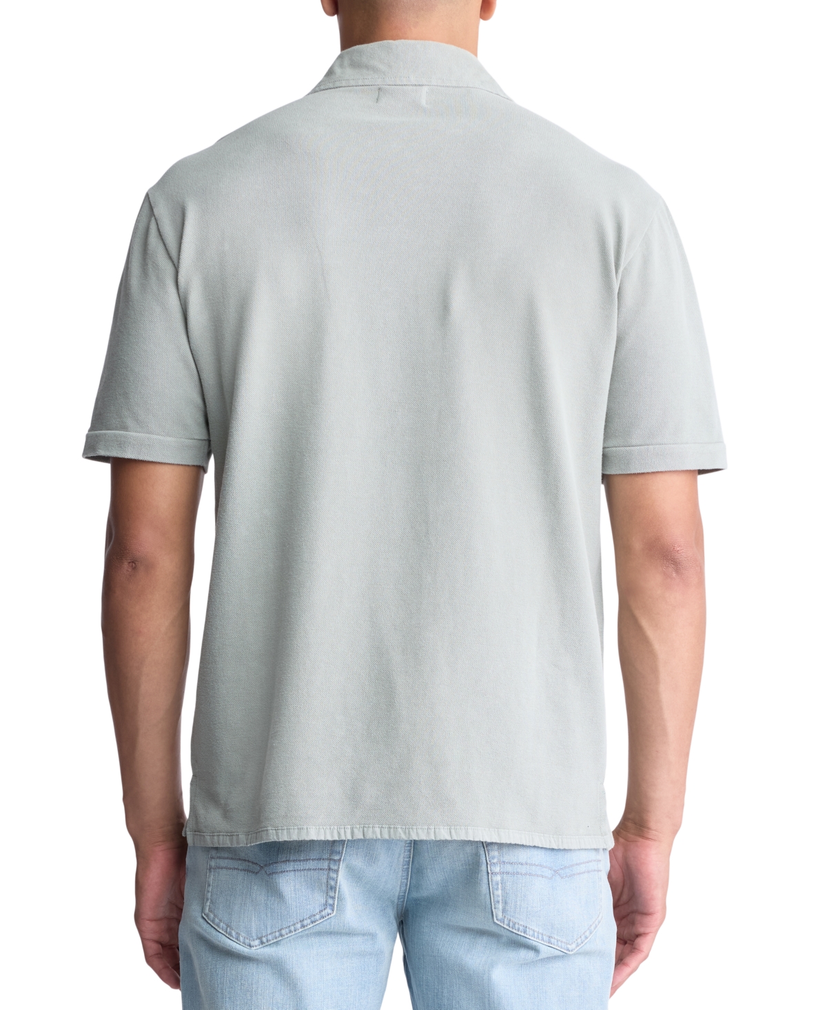 Buffalo David Bitton Men's Kabold Cotton Washed Polo Shirt In Iceberg Green