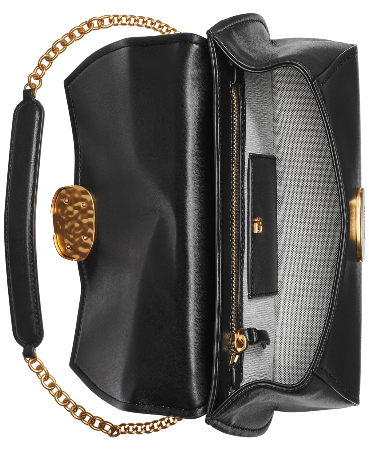 Donna Karan Sag Harbor Shoulder with Sculpted Magnet Closure -gold
