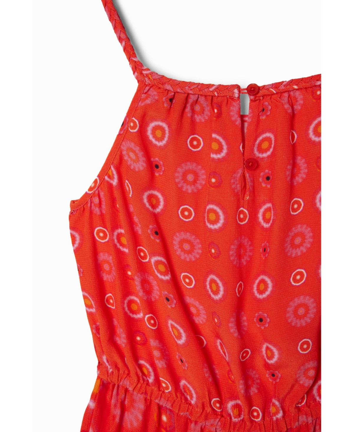 Desigual Girls Girls's Strappy geometric playsuit