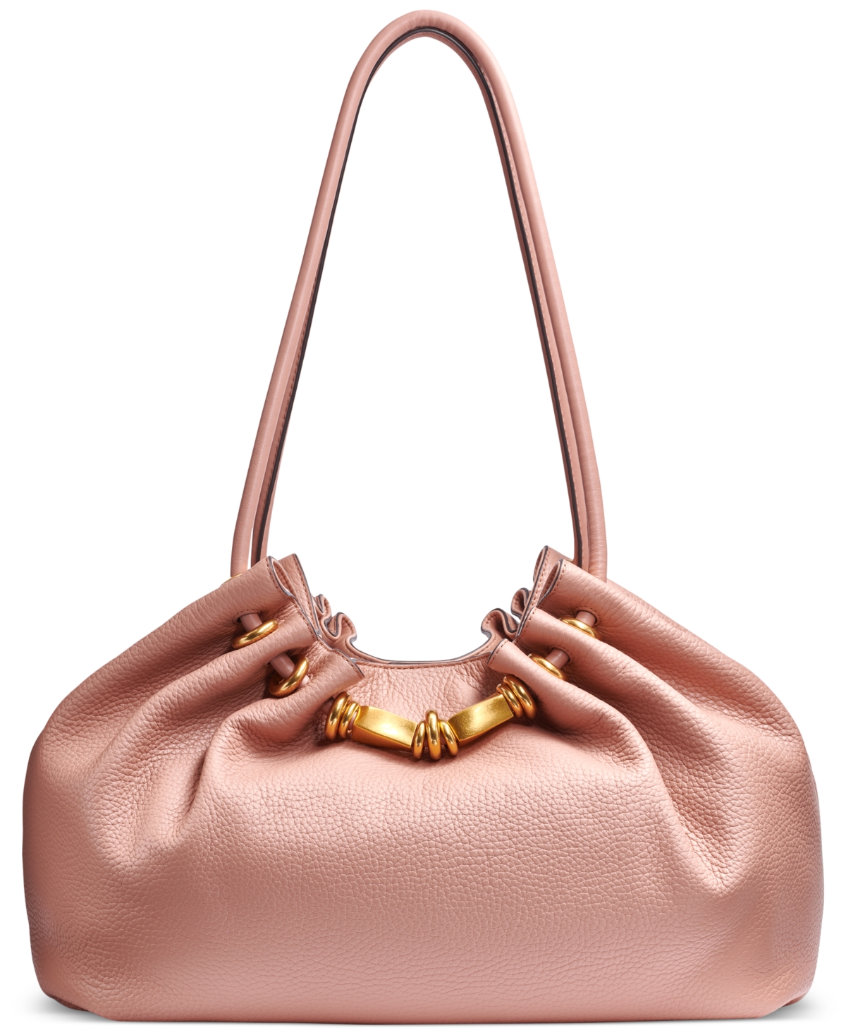 Seacliff Leather Tote - Black/gold