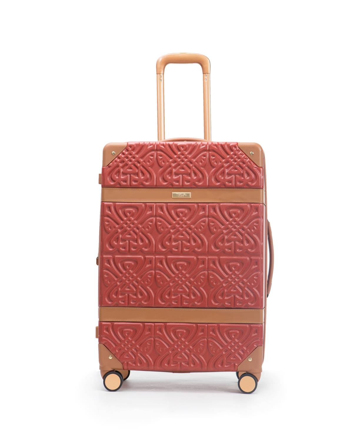 Thalia Sodi Morocco Trunk 26" Expandable Luggage In Dark Red