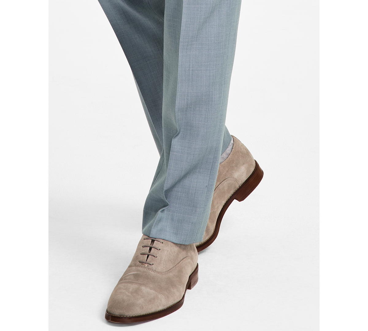 Calvin Klein Men's Slim-fit Wool Blend Suit Pants In Green