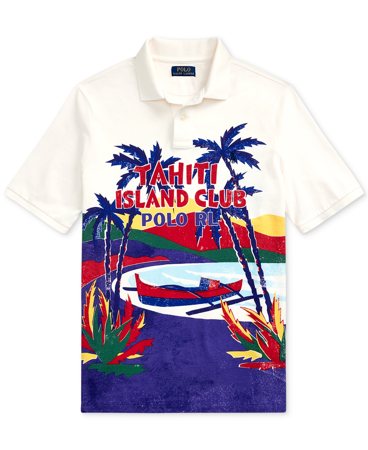 Polo Ralph Lauren Men's Classic-Fit Mesh Graphic Polo Shirt