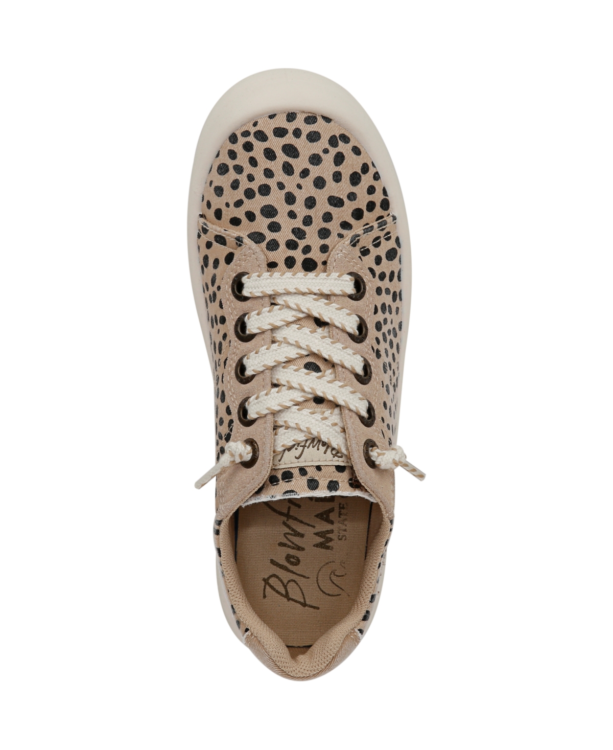 Shop Blowfish Malibu Women's Boardwalk Lace Up Sneakers In Pixie Cheetah Fabric