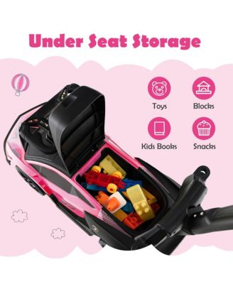 3-in-1 Licensed Lamborghini Ride on Push Car Stroller Sliding Car w/ Sound