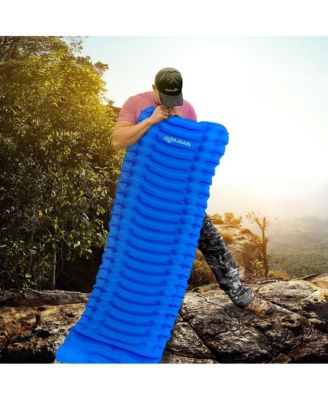 Ultralight Sleeping Pad with Carrying Bag, Compact & Lightweight, Blue