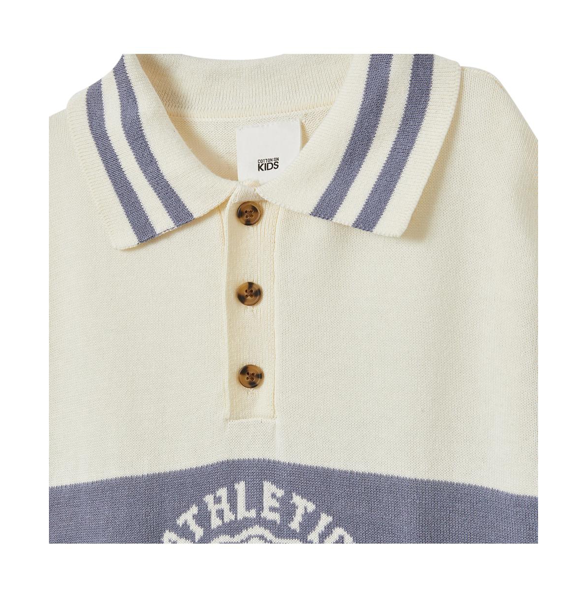 Cotton On Boys Blair Rugby Pullover Knit -athletic