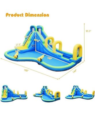 Multifunctional Inflatable Water Bounce with 735W Blower
