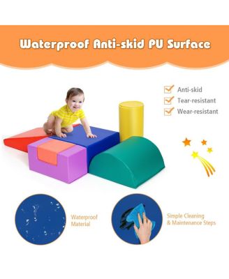 6 Piece Climb Crawl Play Set Indoor Kids Toddler