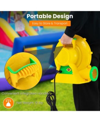 480W Air Blower Air Pump Fan with Convenient Handle and Ground Stakes