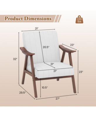 Modern Accent Chair Leisure Armchair with Felt Pads