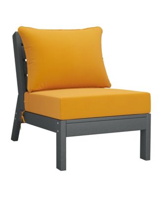 Outdoor 6-Piece Gray Modular Sectional Patio Furniture Sofa Set