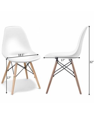 Set of 2 Mid-Century Modern DSW Dining Side Chair