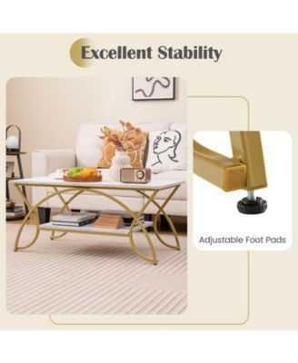 2-Tier Table Rectangle for Living Room