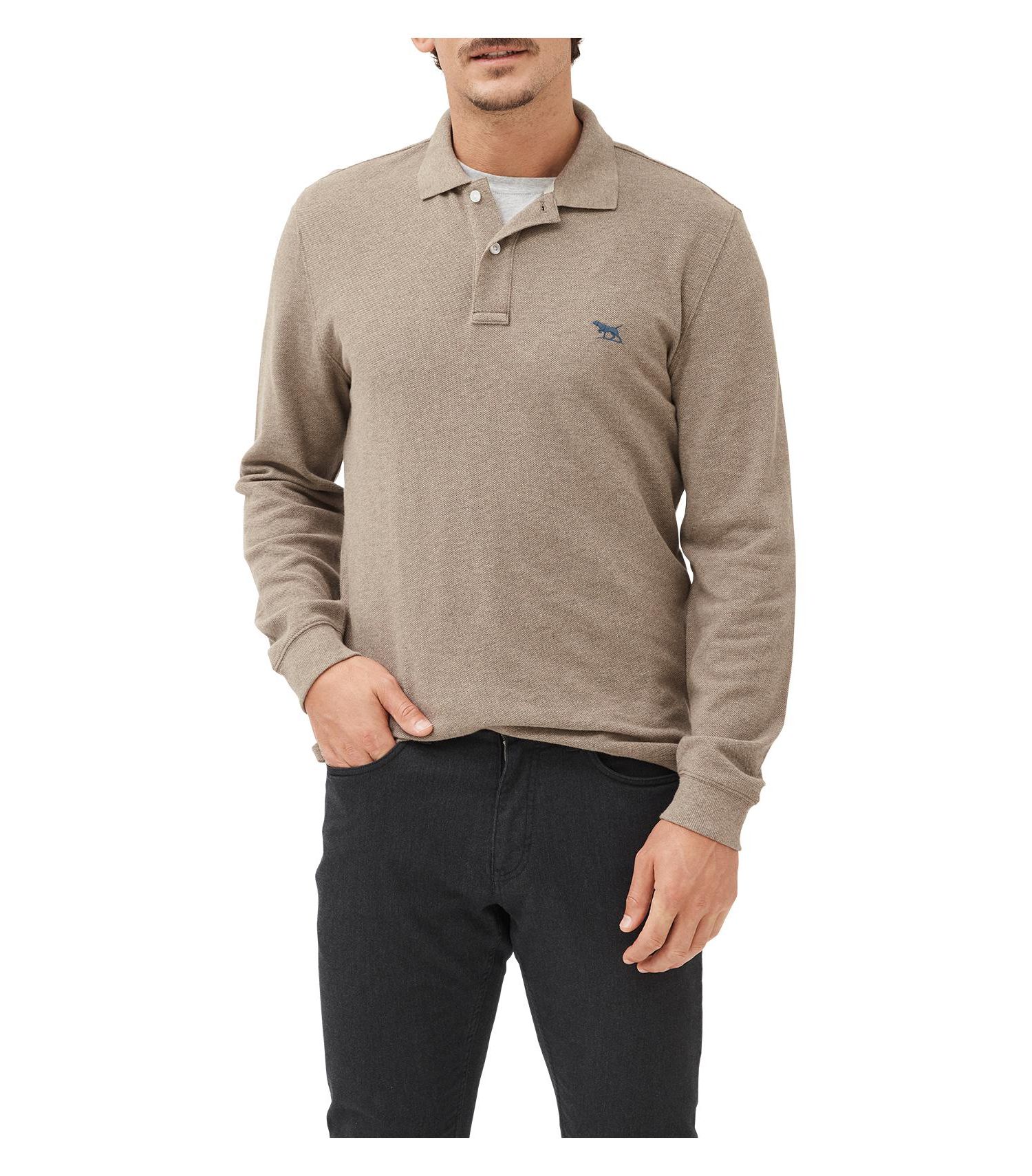 Men's Long Sleeves Gunn Cotton Polo Shirts