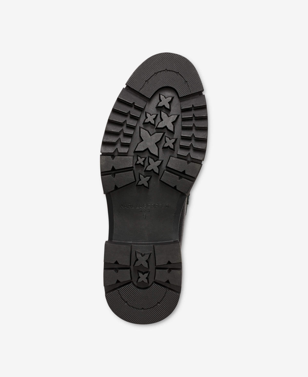 Karl Lagerfeld Paris Men's Tumbled Leather Lug Sole Penny Loafer