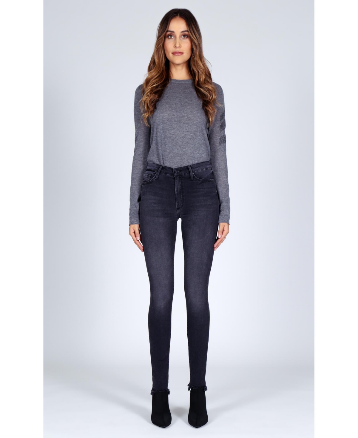 Orchid Denim Women's Gisele High Rise Skinny Jean - Black