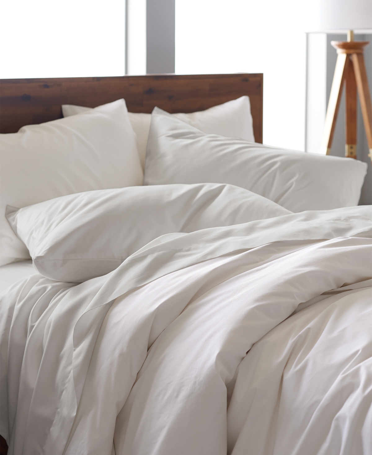 Ella Jayne Percale Cool And Crisp 500 Thread Count 100% Cotton Pillowcase Set, King In Stone