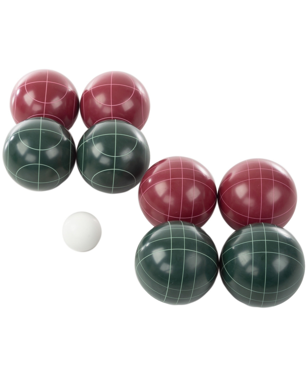 Trademark Global Trademark Games Bocce Ball Set And Case In Red And Green