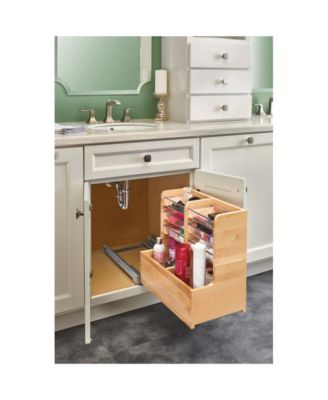 24" Wood Vanity Base Cabinet Organizer w/ Soft-close, 441-12VSBSC-1