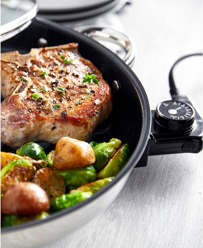 GreenPan Bistro 12 Nonstick Electric Skillet - Silver - No Size