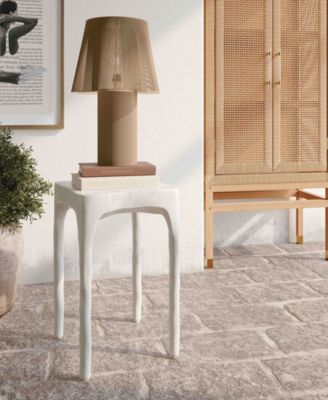 15" Textured Fiber Stone Table