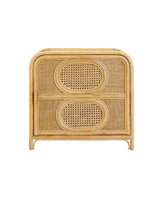 17.7" Rattan Nightstand