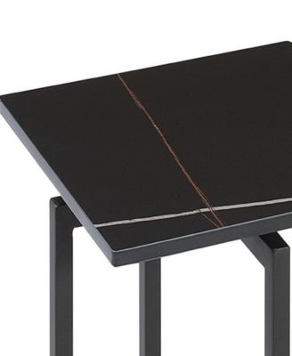 Emila 14" Square Sintered Stone Mix and Match Martini Table