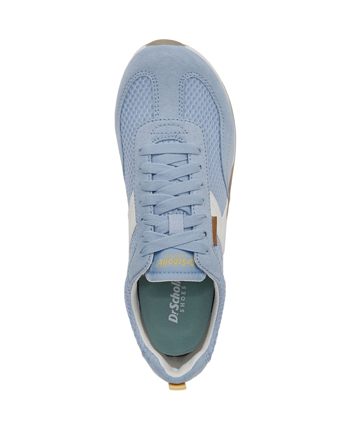 Shop Dr. Scholl's Women's Good Ol Days Lace Up Sneakers In Blue Sky Fabric