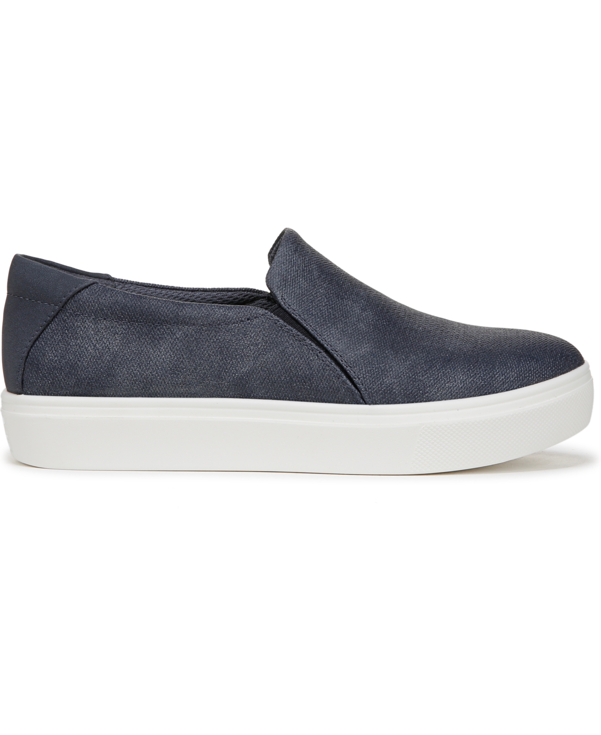 Shop Dr. Scholl's Women's Madison Cloud Slip On Sneakers In Oxide Blue Faux Leather