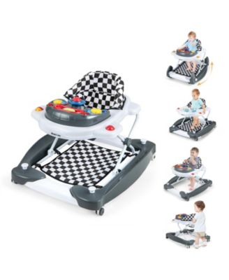 6 in 1 Foldable Baby Walker with Adjustable Height