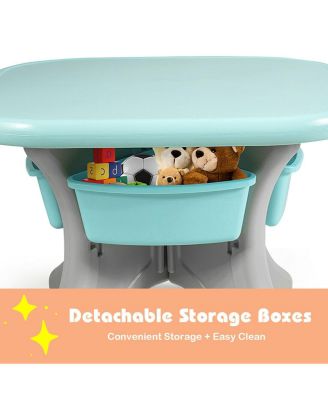 In/Outdoor 3-Piece Plastic Children Play Table & Chair Set