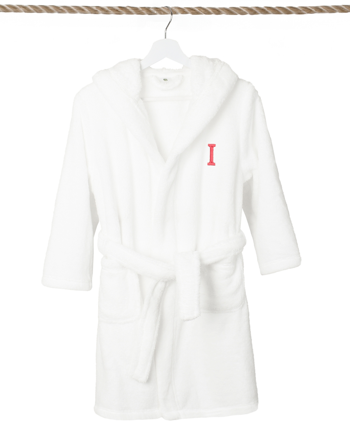 LINUM HOME PERSONALIZED KIDS SUPER PLUSH HOODED BATHROBE 