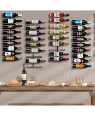Wall Mount Wine Rack - 27 Level Wine Rack Wall Mounted for Wine Bottles