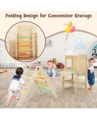 7-in-1 Toddler Climbing Toy Connected Table and Chair Set for Boys and Girls Aged 3-14 Years Old
