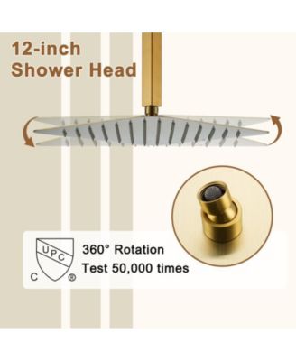 3 Functions 12 Inch Ceiling Mounted Thermostatic Shower System