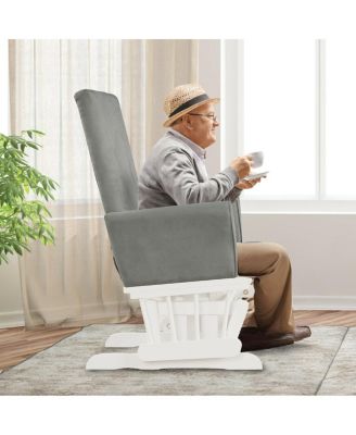 Baby Nursery Relax Rocker Rocking Chair Glider and Ottoman Cushion Set