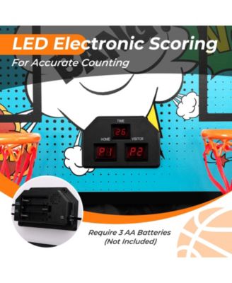 Dual Shot Basketball Arcade Game with 8 Game Modes and 4 Balls