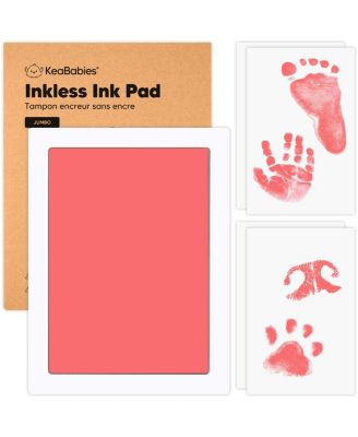 1pk Inkless Ink Pad for Baby Hand and Footprint Kit, Clean Touch Dog Paw, Dog Nose Print Kit, Baby & Pet Safe, Jumbo
