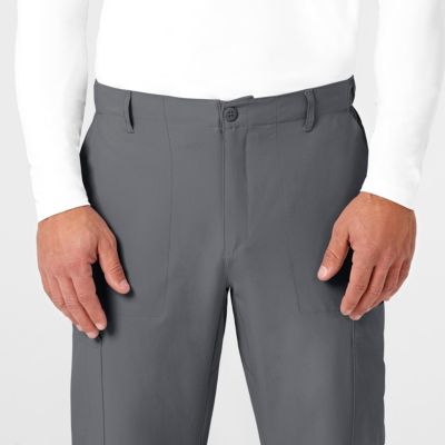 Men's W123 Flat Front Cargo Scrub Pant