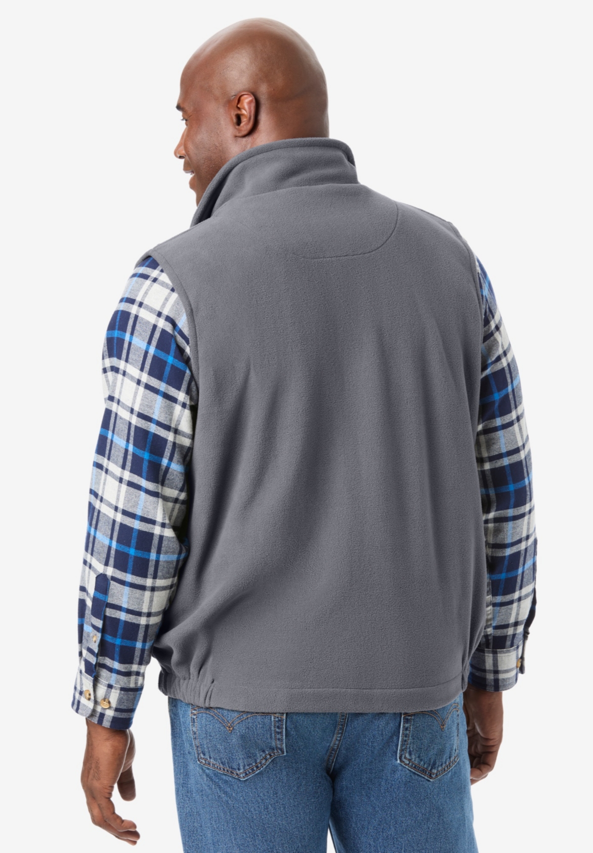 KingSize Big & Tall Explorer Plush Fleece Zip Vest