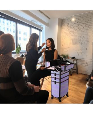 3-Piece Makeup Train Cases Cosmetic Organizer Kit Pure ForgetMeNo