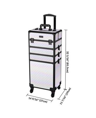 3-Piece Makeup Train Cases Cosmetic Organizer Kit Grace ForgetMeNo