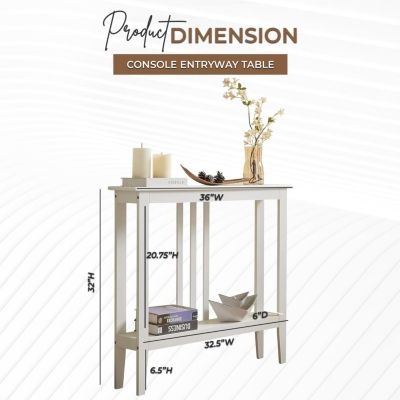 Entryway Table - Narrow Console Table - Console Table with Storage - Wood Console Tables for Entryway