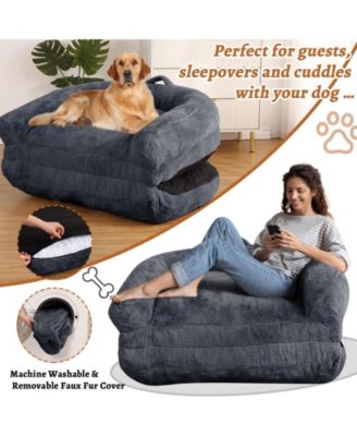 Giant Dog Bed for Humans, Human Sized Adult Dog Bed for People