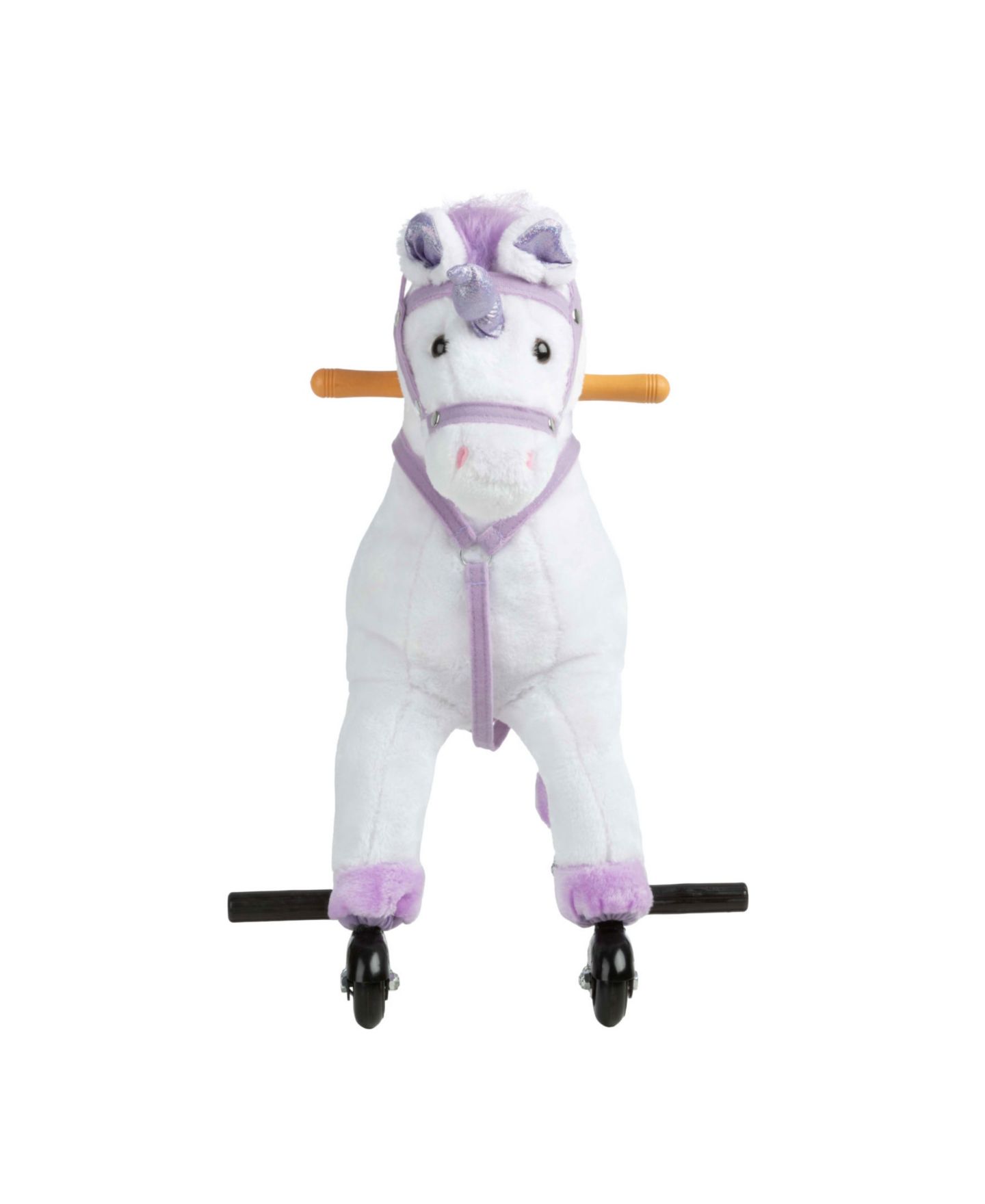 Детская мягкая игрушка Trademark Global Happy Trails Plush Unicorn Ride-On Toy, Ages 3+ — фото 4