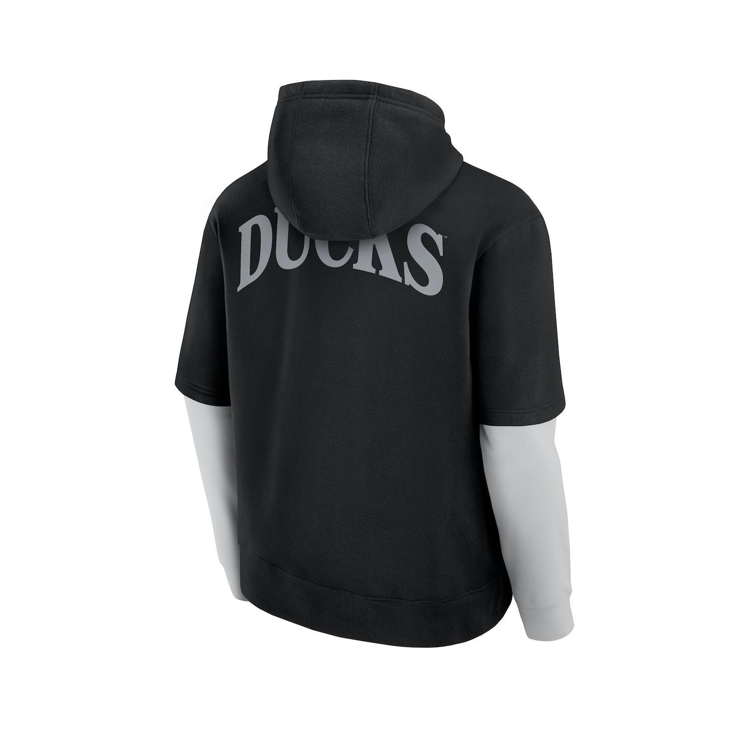 Men's Black Oregon Ducks Sleek Pullover Hoodie