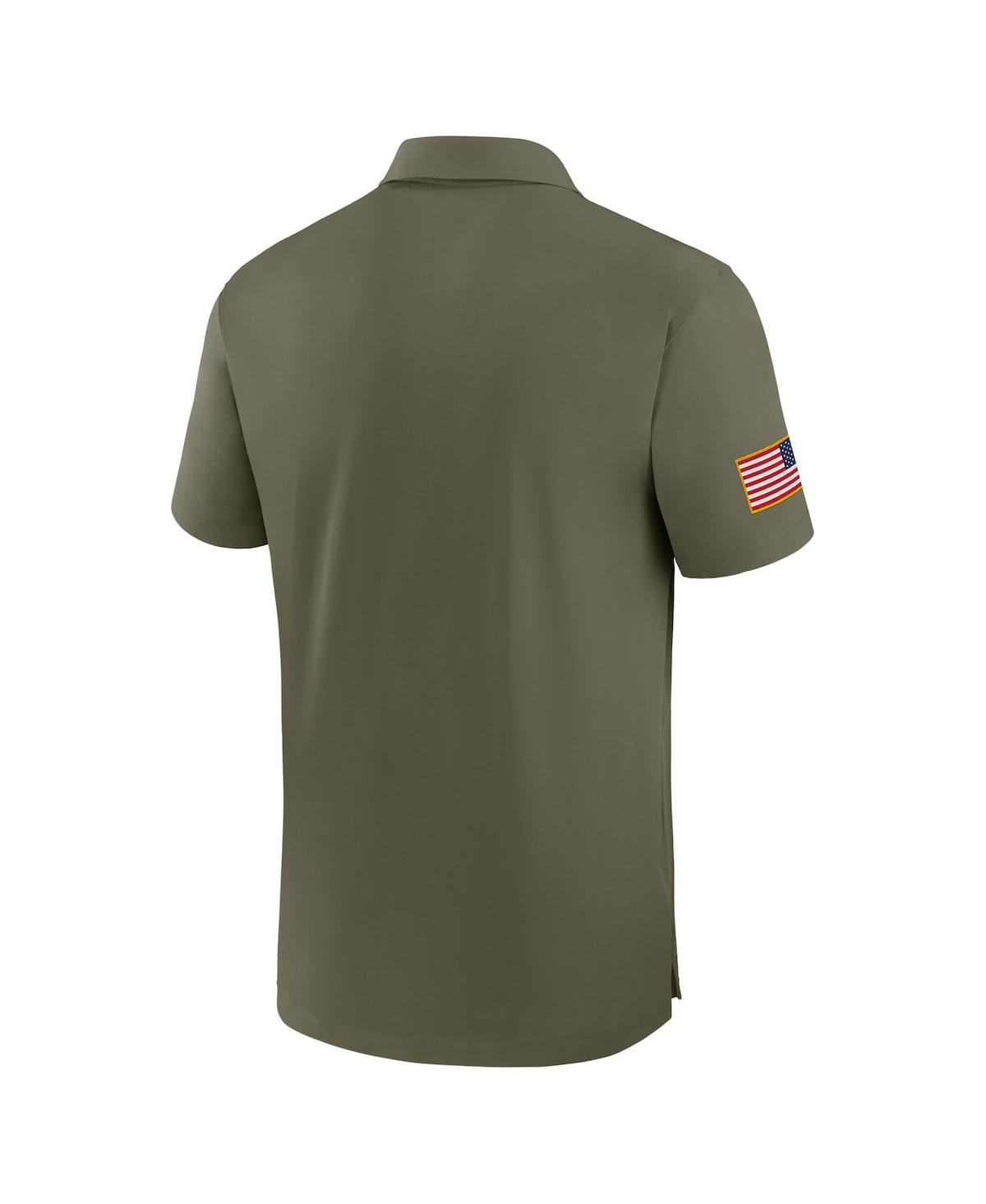 JORDAN MEN'S OLIVE MICHIGAN WOLVERINES 2024 MILITARY APPRECIATION TOUR PERFORMANCE POLO 